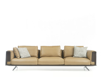 IMPERIOUS - 3 seater leather sofa by ENNE - view 2