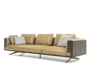 IMPERIOUS - 3 seater leather sofa by ENNE - view 3
