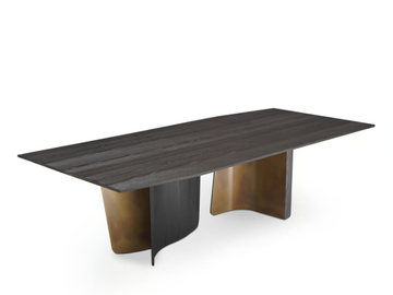 LEAF - Rectangular wooden dining table by ENNE - view 2