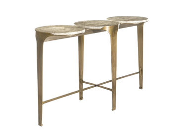 OCEAN - Travertine console table by ENNE - view 3