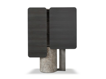TITANO - Wooden highboard with doors by ENNE - view 2