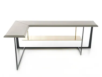 IMPERIOUS - Corner leather console table by ENNE - view 2