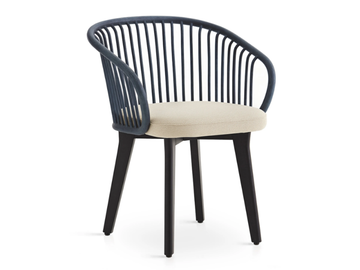 HUMA - Rattan chair with integrated cushion by EXPORMIM - view 3