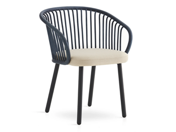 HUMA - Rattan chair with integrated cushion by EXPORMIM - view 2