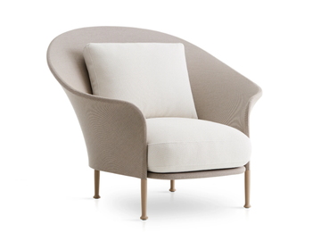 LIZ - Fabric garden armchair with armrests by EXPORMIM - view 2