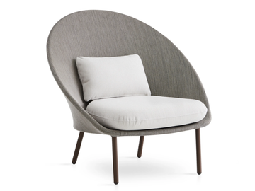 TWINS - Upholstered Batyline® garden armchair by EXPORMIM - view 2
