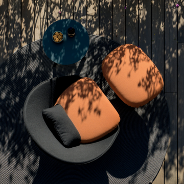 TWINS - Batyline® garden footstool by EXPORMIM - view 3