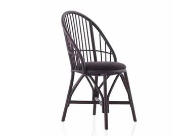 COQUETA - Rattan chair with integrated cushion by EXPORMIM - view 2