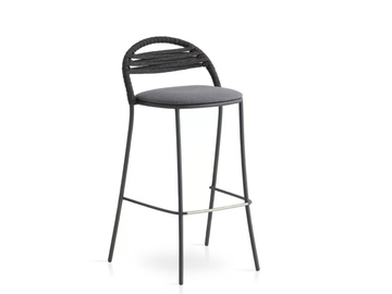 PETALE - High garden stool with back by EXPORMIM - view 2