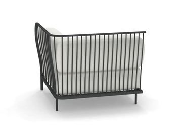 CANNOLÈ - Corner upholstered fabric garden armchair by Emu - view 3