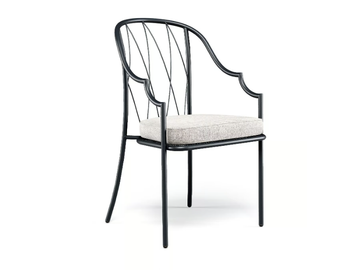 COMO - High-back steel chair with armrests by Emu - view 2