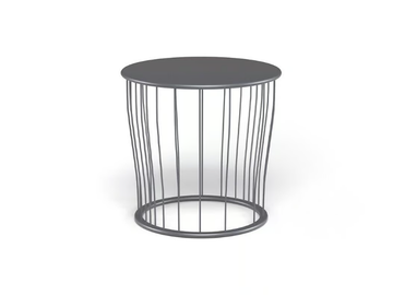 CANNOLÈ - Round steel garden side table by Emu - view 3