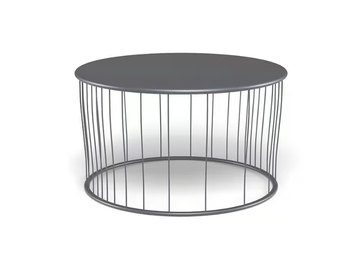 CANNOLÈ - Round steel garden side table by Emu - view 2