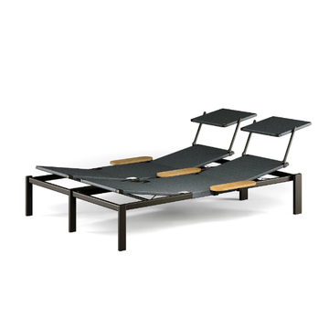 SHINE - Double Recliner aluminium sun lounger by Emu - view 3