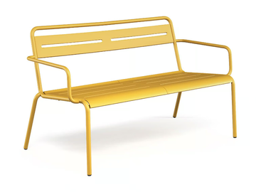 STAR - Steel garden bench with armrests by Emu - view 2