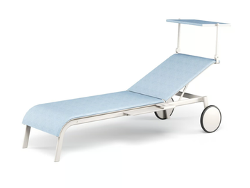 TIKI - Recliner sun lounger with castors by Emu - view 2