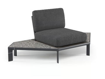 TAMI - Corner upholstered fabric garden armchair by Emu - view 2