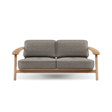TWINS - 2 seater fabric garden sofa with teak frame by Emu - view 3