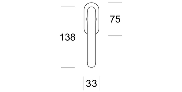 CONTACT - DK brass window handle by Ento - view 3