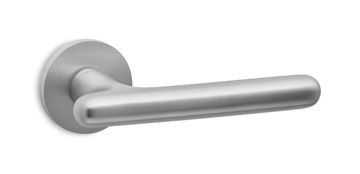 CONTACT - Brass door handle on rose by Ento - view 3