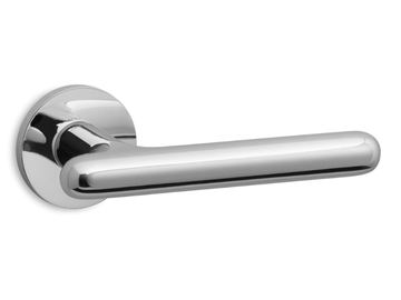 CONTACT - Brass door handle on rose by Ento - view 2