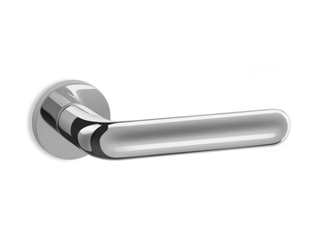 HANSA - Brass door handle on rose by Ento - view 2