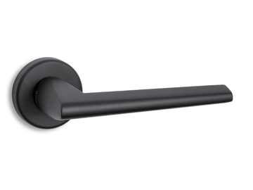 PILOT - Brass door handle on rose by Ento - view 2