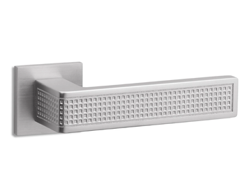 TECA QUADRO - Brass door handle on rose by Ento - view 2