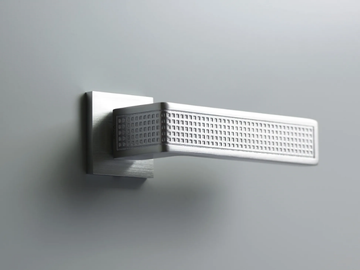 TECA QUADRO - Brass door handle on rose by Ento - view 3