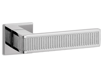 TECA RIGA - Brass door handle on rose by Ento - view 2