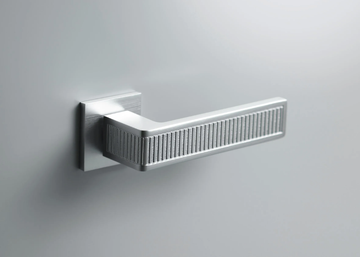 TECA RIGA - Brass door handle on rose by Ento - view 3