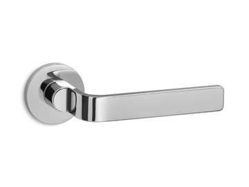 ZAI - Brass door handle on rose by Ento - view 2