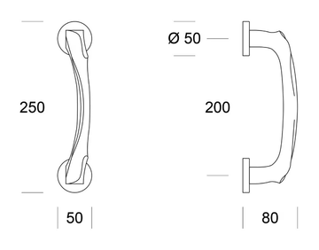 ANATOMICA - Contemporary style pull handle by Ento - view 3