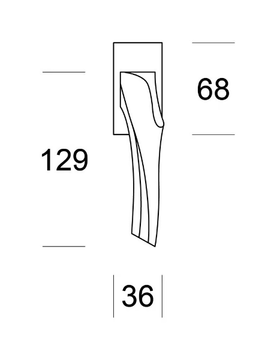 ANATOMICA SQ - DK metal window handle by Ento - view 3
