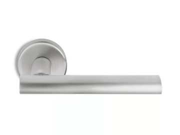 SMART - Contemporary style metal door handle on rose by Ento - view 2