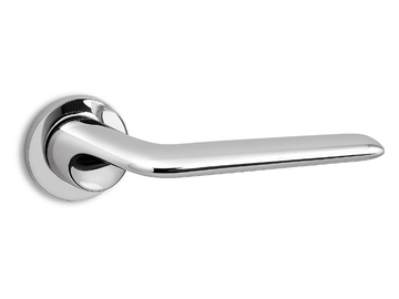 ELAN - Brass door handle on rose by Ento - view 2