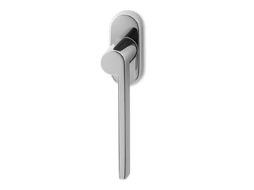 LEV - DK brass window handle on rose by Ento - view 2