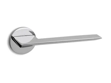 CEDRO R6 - Brass door handle on rose by Ento - view 2