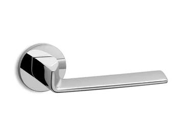 EDGE R6 - Brass door handle on rose by Ento - view 2