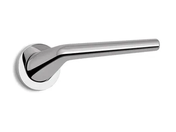 LIFT R6 - Brass door handle on rose by Ento - view 2