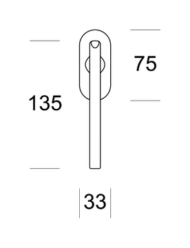 WING - DK brass window handle by Ento - view 3