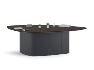 ARBOR - Triangular wood veneer meeting table by Ersa - view 3