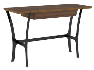 RAVEL - Rectangular wood veneer console table with drawers by Ersa - view 2