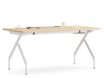 SO - Rectangular laminate writing desk by Ersa - view 2