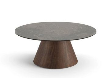 TEAR - Round glass coffee table by Ersa - view 3