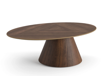 TEAR - Oval wooden coffee table by Ersa - view 2