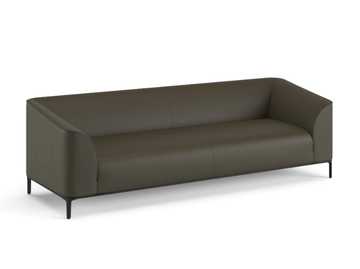 TERRA - 3 seater leather sofa by Ersa - view 2