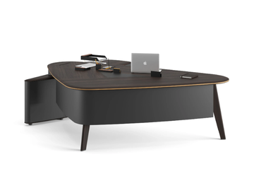 TRIAD - Wooden executive desk with drawers by Ersa - view 3