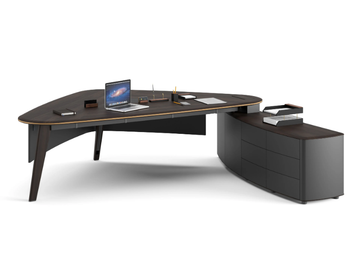 TRIAD - Wooden executive desk with drawers by Ersa - view 2