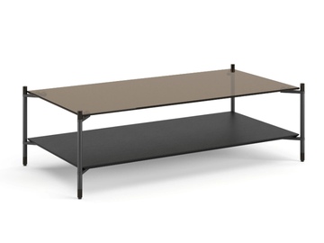 TUBE - Rectangular glass coffee table by Ersa - view 2